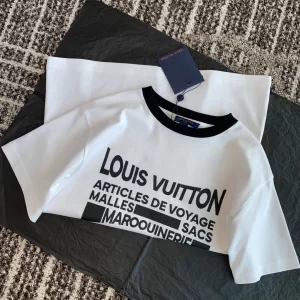 Replica Womens Clothing Louis Vuitton White Cotton T Shirt SML A154PP280 AA176532