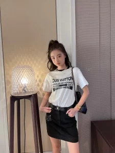 Replica Womens Clothing Louis Vuitton White Cotton T Shirt SML A154PP280 AA176532