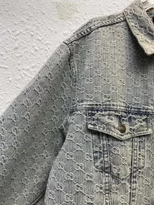 Replica Womens Clothing Gucci GG Jacuard Denim Jacket SML A228PP680 AA177879