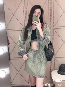 Replica Womens Clothing Gucci GG Jacuard Denim Jacket SML A228PP680 AA177879