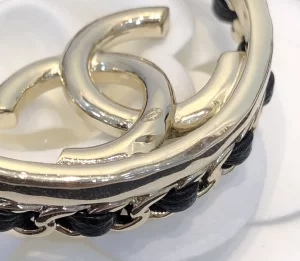 Replica Womens Jewelry Chanel Round Gold CC Earrings A39PP130 AA178069