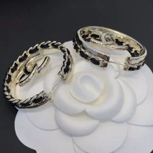 Replica Womens Jewelry Chanel Round Gold CC Earrings A39PP130 AA178069