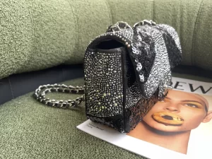 Replica Womens Handbags Chanel 2022 Mini Flap Bag in Sequin 20CM A103PP1080 AA178525