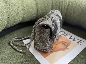 Replica Womens Handbags Chanel 2022 Mini Flap Bag in Sequin 20CM A103PP1080 AA178526