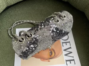 Replica Womens Handbags Chanel 2022 Mini Flap Bag in Sequin 20CM A103PP1080 AA178526