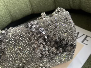 Replica Womens Handbags Chanel 2022 Mini Flap Bag in Sequin 20CM A103PP1080 AA178526
