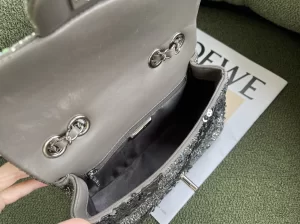 Replica Womens Handbags Chanel 2022 Mini Flap Bag in Sequin 20CM A103PP1080 AA178526