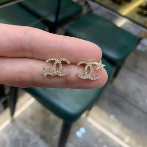 Replica Womens Jewelry Chanel Crystals CC Star Earrings A152PP110 AA178929