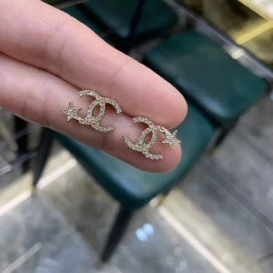 Replica Womens Jewelry Chanel Crystals CC Star Earrings A152PP110 AA178929