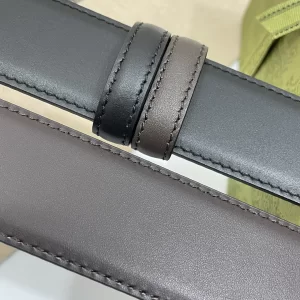 Replica Mens Belts Gucci Square G Buckle Belt in Black Leather 35MM A175PP240 AA179432