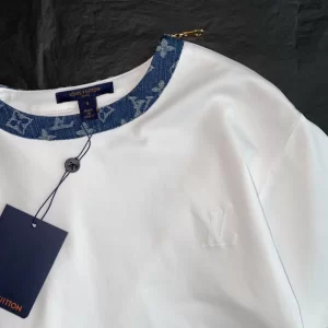Replica Womens Clothing Louis Vuitton White Cotton T Shirt SML A228PP280 AA179560
