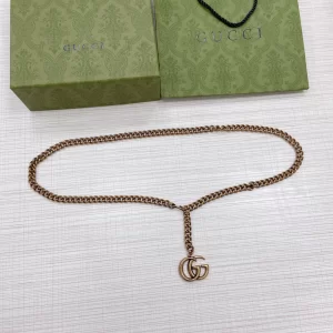 Gucci GG Marmont Chain Belt Gold 