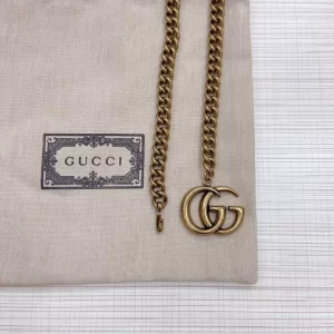 Replica Womens Belts Gucci GG Marmont Chain Belt in Gold A175PP240 AA179874