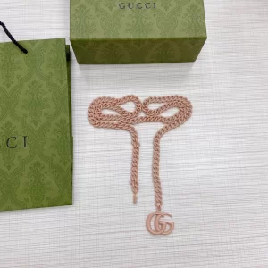 Replica Womens Belts Gucci GG Marmont Chain Belt in Rose Beige A175PP240 AA179873