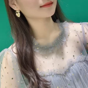 Replica Womens Jewelry Dior Tribales CD Crystals Heart Earrings A39PP130 AA180139