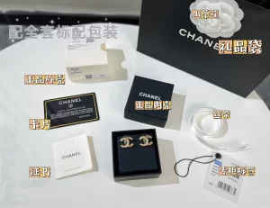 Replica Womens Jewelry Chanel VIP Multicolor CC Logo Earrings A62PP180 AA180551