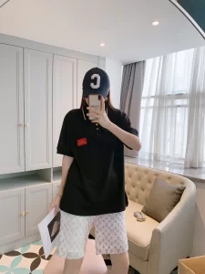 Replica Womens Clothing Gucci Black Cotton Polo T Shirt SML A218PP180 AA180831