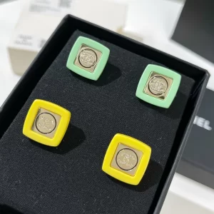 Chanel VIP CC Logo Square Earrings AB8423 