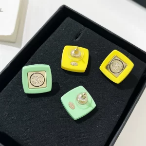 Replica Womens Jewelry Chanel VIP CC Logo Square Earrings AB8423 A62PP180 AA180843