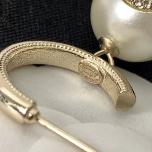 Replica Womens Jewelry Chanel Crystals CC Pearl Earrings A39PP130 AA181750