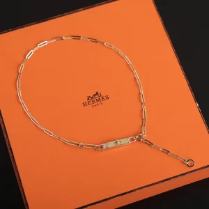 Hermes Kelly Chaine Choker Gold Necklace 