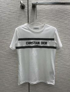 Dior 2022 White Cotton Jersey T Shirt 