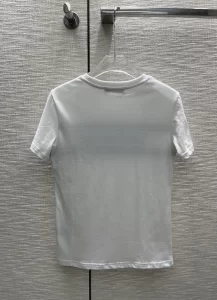 Replica Womens Clothing Dior 2022 White Cotton Jersey T Shirt SML A29PP380 AA184035