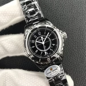 Replica Womens Watches Chanel VIP J12 Black Dial Ladies Watch 33MM A184PP2180 AA184179