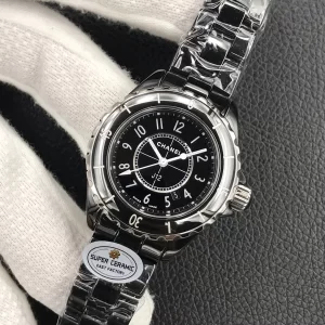 Replica Womens Watches Chanel VIP J12 Black Dial Ladies Watch 33MM A184PP2180 AA184179