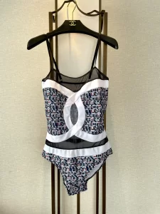 Chanel CC Log Tweed Swimsuit Bikini 