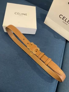 Replica Womens Belts Celine Cuir Triomphe Brown Leather Belt A175PP240 AA186396