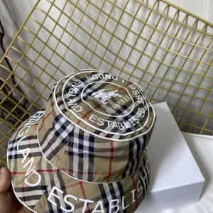 Replica Womens Hats Burberry Vintage Check Bucket Hat A190PP180 AA188023