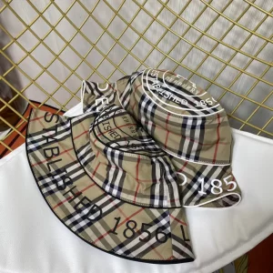 Replica Womens Hats Burberry Vintage Check Bucket Hat A190PP180 AA188023