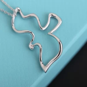 Replica Womens Jewelry Tiffany Diamonds Bird Pendant Necklace A205PP280 AA188568