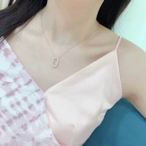 Replica Womens Jewelry Tiffany Diamonds Round Pendant Necklace A205PP280 AA188569