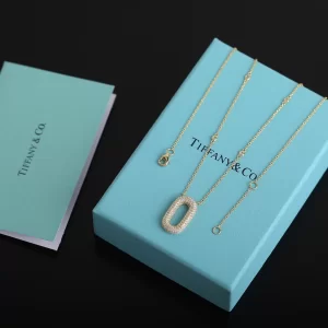 Replica Womens Jewelry Tiffany Diamonds Round Pendant Necklace A205PP280 AA188569