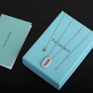Replica Womens Jewelry Tiffany Diamonds Round Pendant Necklace A205PP280 AA188569