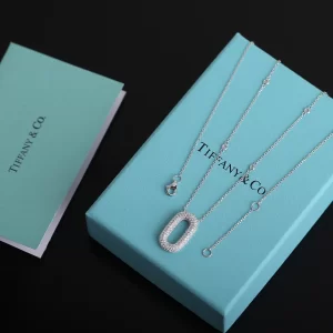 Replica Womens Jewelry Tiffany Diamonds Round Pendant Necklace A205PP280 AA188569