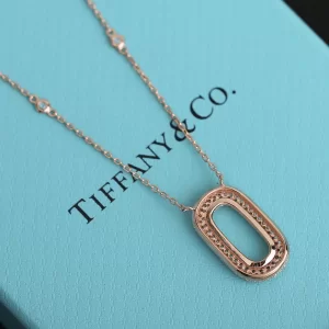 Replica Womens Jewelry Tiffany Diamonds Round Pendant Necklace A205PP280 AA188569