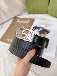 Replica Mens Belts Gucci Black Leather Belt 35MM A175PP240 AA190585