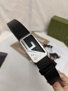 Replica Mens Belts Gucci Black Leather Belt 35MM A175PP240 AA190587