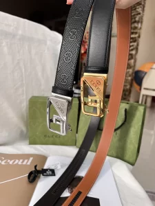 Replica Mens Belts Gucci Black Leather Belt 35MM A175PP240 AA190587