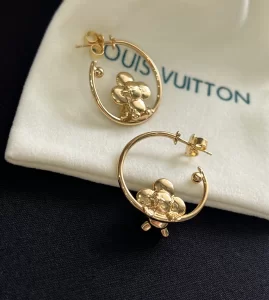 Replica Womens Jewelry Louis Vuittono Vivienne Gold Earrings A152PP180 AA190562