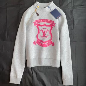 Louis Vuitton Coat of Arms Sweater Gray 