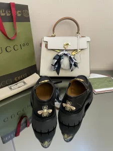 Essenceofluxury Womens Shoes Chanel Double G Black Leather Loafers 35 To 41 A151PP480 AA191233