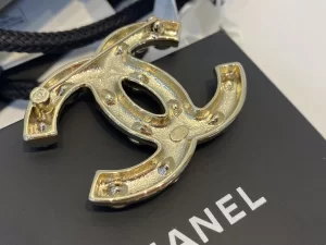 Essenceofluxury Womens Jewelry Chanel Crystals Pearls CC Logo Brooch A39PP180 AA191398