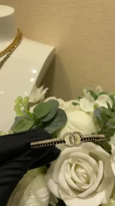 Essenceofluxury Womens Jewelry Chanel Crystals CC Open Cut Cuff Bracelet A152PP180 AA192748