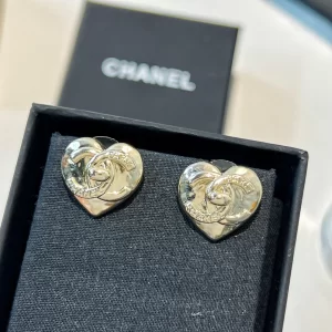 Replica Womens Jewelry Chanel Gold Heart Earrings A62PP180 AA193366