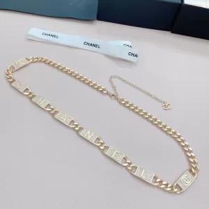Essenceofluxury Womens Belts Chanel Gold Monogram Chain Belt A175PP240 AA196067
