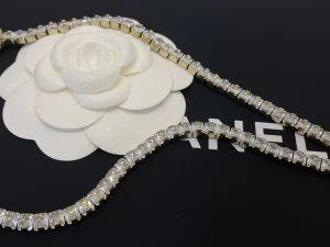 Essenceofluxury Womens Jewelry Chanel Crystals CC Logo and Pink Necklace A39PP280 AA198864